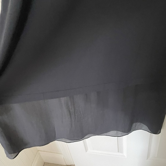 Eileen Fisher Ballet Neck Silk Jersey Dress Tunic Shirt GRAY Size Small - Picture 9 of 11